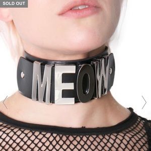 Dolls Kill Meow Choker by Killstar